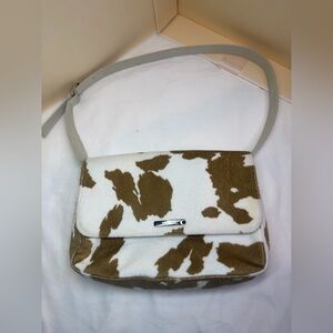 Nine West Brown and White Patterned Shoulder Bag